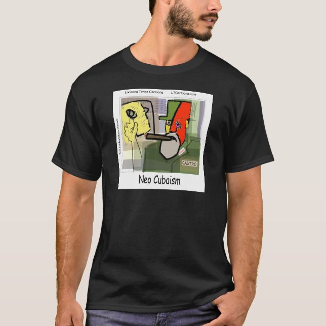 T-shirt Cubiste Castro NeoCubaism drôle (Devant)