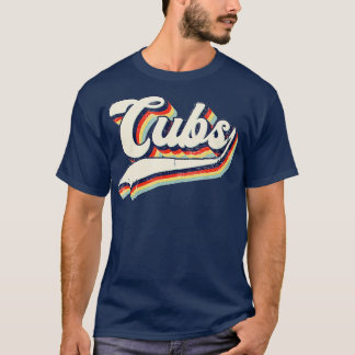 T-shirt Cubs Sports Nom Vintage Retro Cadeau Hommes Femmes