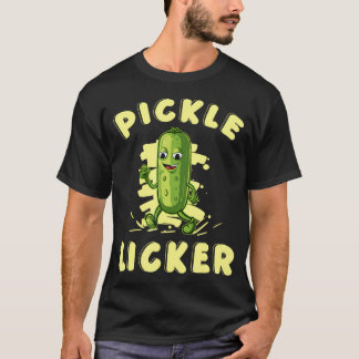 T-shirt Cucumber Pickle Jar Funny Vegan Pickle Licker Vege