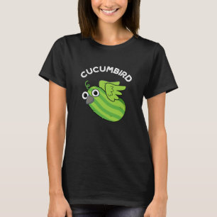T-shirt Cucumbird Funny Veggie Cucumber Pun Dark BG