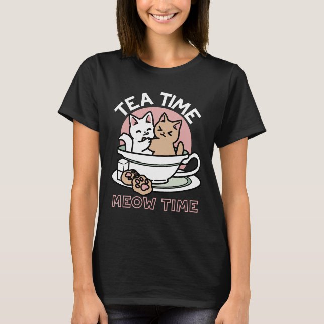 T-shirt Cuddin en coupe - Tea Time adorable (Devant)