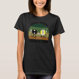 T-shirt Cue Sports Pool Billard Équipe Lucky Break Snooker