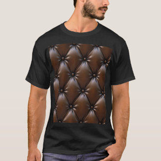 T-shirt Cuir au chocolat : Texture luxueuse d'Upholstery