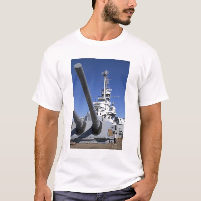 T-shirt Cuirassé d'USS Alabama au mémorial de cuirassé (Devant)