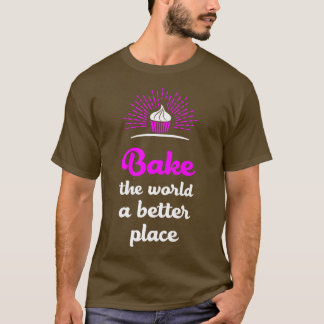 T-shirt Cuire Le Monde Drôle Cuisson Gâteau Lover Baker Cu