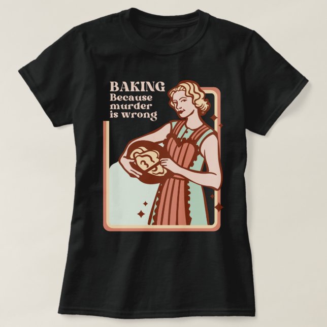 T-SHIRT CUIRE PARCE QUE LE MEURTRE EST UN MAUVAIS SLOGAN A (Design devant)