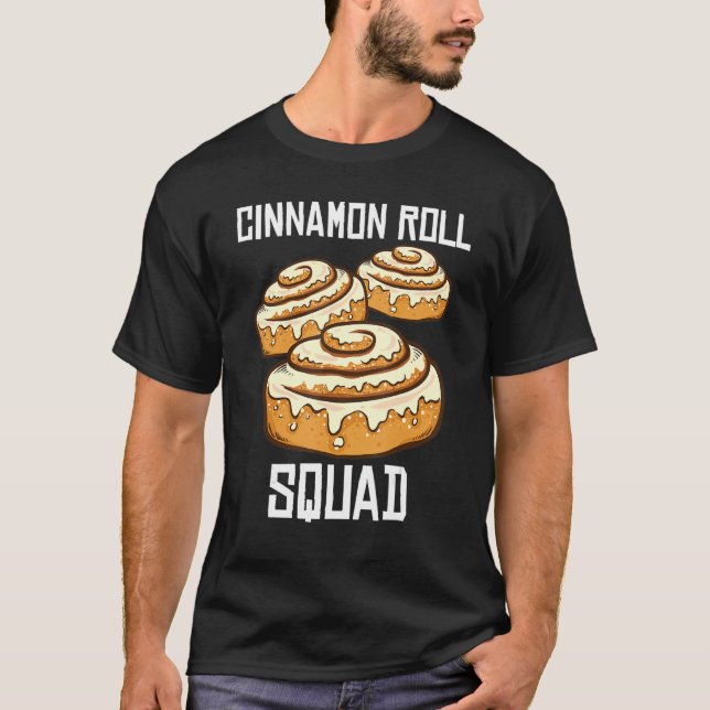 T-shirt Cuisine à rouleaux à cannelle de l'équipe de la sa (Devant)