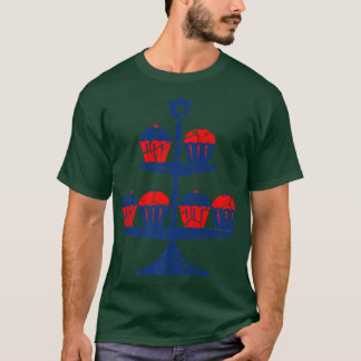 T-shirt Cuisine alimentaire Cupcakes en bois désosséT-shir