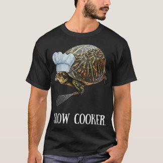T-shirt Cuisine amusante TSlow Cooker Turtle Tee