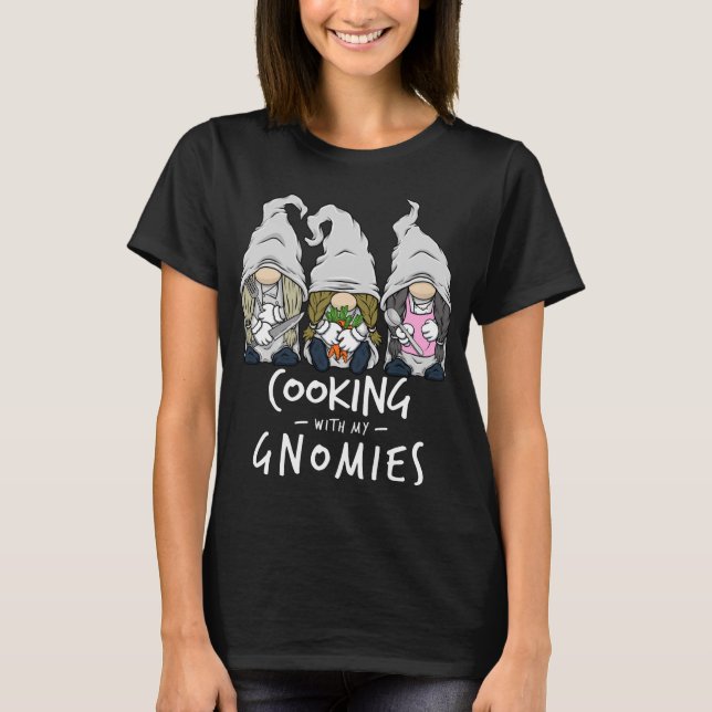 T-shirt Cuisine avec mes gammes de cuisine Gnome Chef Staf (Devant)