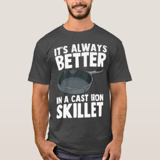 T-shirt Cuisine Chef en pots de fer DrôleT-Shirt