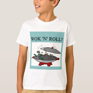 T-shirt cuisine chinoise de wok