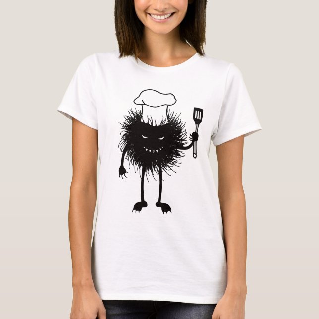T-shirt Cuisine Créature maléfique Halloween (Devant)