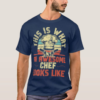 T-shirt Cuisine cuisine Cuisine Vintage Rétro Chef C'Est A