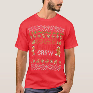 T-shirt Cuisine de biscuits Écran de Noël Famille de pain