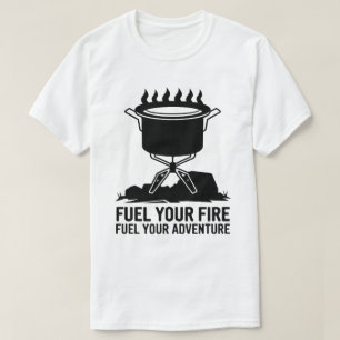 T-shirt Cuisine de camping aventure Conception graphique d