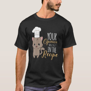 T-shirt Cuisine de chat Recette culinaire Restaurant Chef