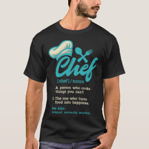 T-shirt Cuisine de définition du chef rétro Guru Chef Cook