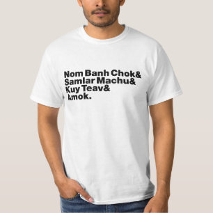 T-shirt Cuisine de rue cambodgienne/khmer