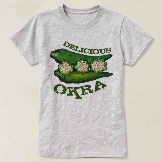 T-shirt Cuisine délicieuse Okra Pods Southern Food Cuisine (Design devant)