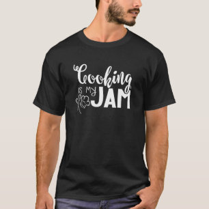 T-shirt Cuisine Est Ma Jam Jolie Dame Déjeuner De Retour À