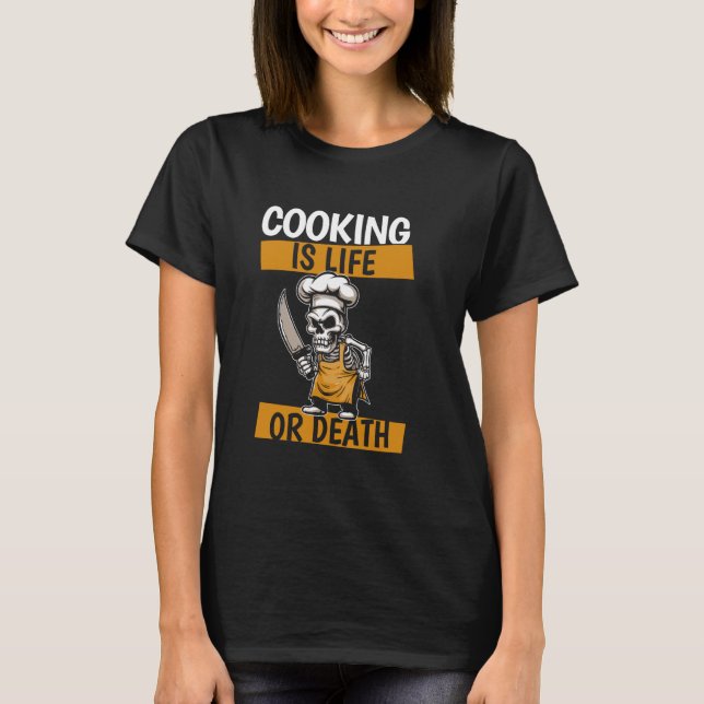 T-shirt Cuisine Gastronomie - Chef cuisinier cuisinier de  (Devant)