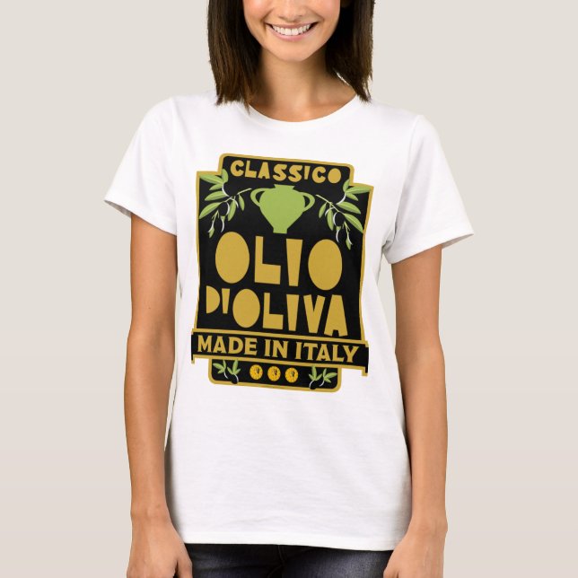 T-shirt Cuisine italienne d'huile d'olive (Devant)