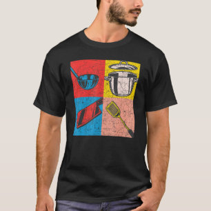 T-shirt Cuisine Repas Hobby Cuisine gastronomique Pop Art
