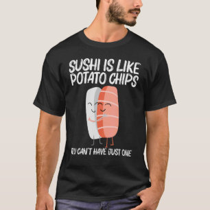 T-shirt Cuisine Sushi Pour Hommes Femmes Cuisine Japonaise