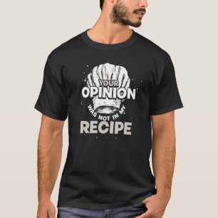 T-shirt Cuisiner Cuisine gastronomique Recette Chef Casque