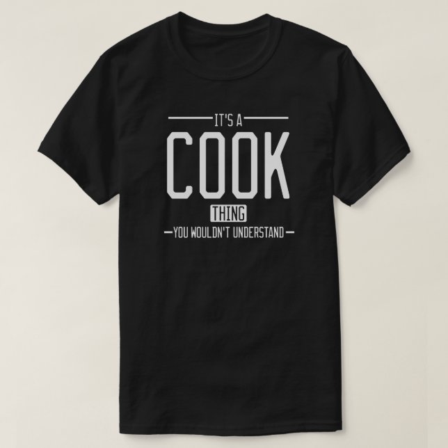 T-shirt Cuisiner drôle de famille drôle de nom (Design devant)