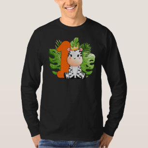 T-shirt Cuisines 1er Anniversaire Garçons Zebra 1 Ans Safa
