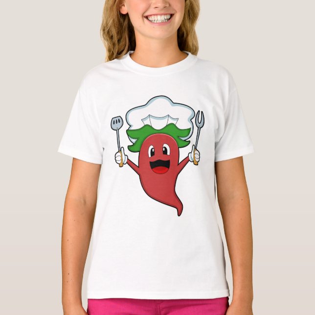 T-shirt Cuisinier de poivre Vegan (Devant)