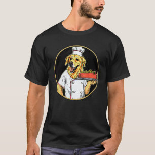T-shirt Cuisinier Golden Retriever Chien Drôle de Cuisine