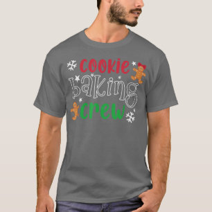 T-shirt Cuisinière de biscuits Crew Joyeux Noël, Drôle bis