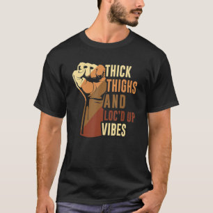 T-shirt Cuisse Épaisse À La Main Et Vibes Loc'D Up Histoir