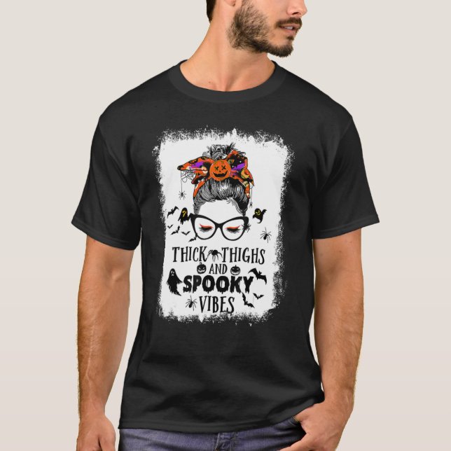 T-shirt Cuisse Épaisse Lachée Et Vibes Éffrayantes Messy B (Devant)