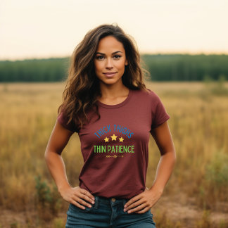 T-shirt Cuisses épaisses, Patience fine - Sasy & Confident