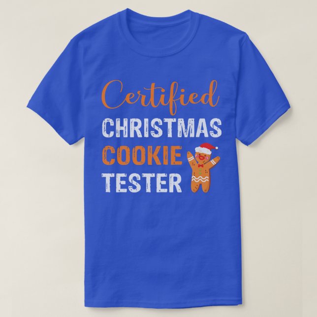 T-shirt Cuisson de Noël certifiée Tester pâtisserie de Noë (Design devant)