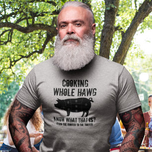 T-shirt Cuisson de porc entier au barbecue