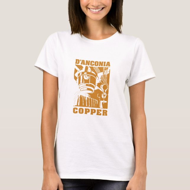 T-shirt cuivre de d'Anconia/logo de cuivre (Devant)