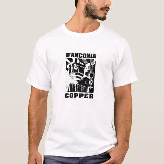T-shirt cuivre de d'Anconia/logo noir