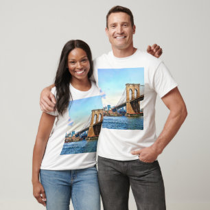 T-shirt Culée new-yorkaise du pont de Brooklyn