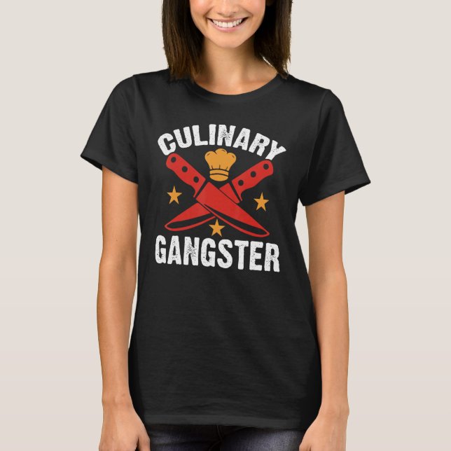 T-shirt Culinary Gangster Chefs Cooking (Devant)