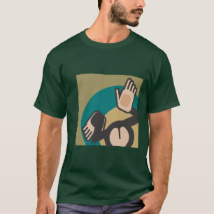 T-shirt Culot 2 de singe (assourdi)