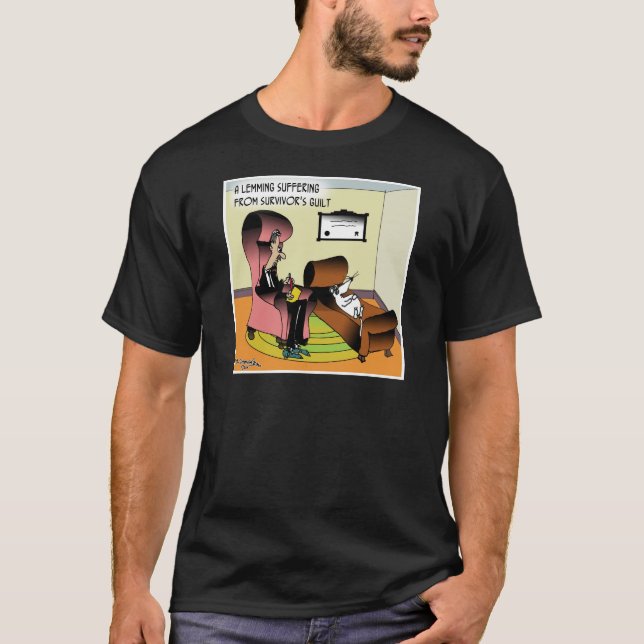 T-shirt Culpabilité de survivant de lemming (Devant)