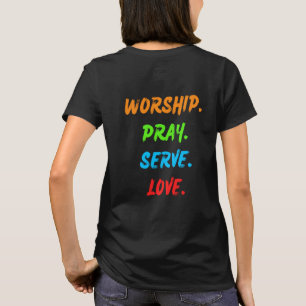 T-shirt Culte Avant Plain Priez Servez Amour v2