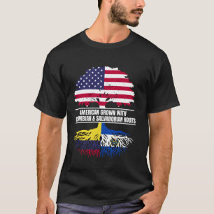T-shirt Cultivé en Amérique avec le patrimoine du drapeau 