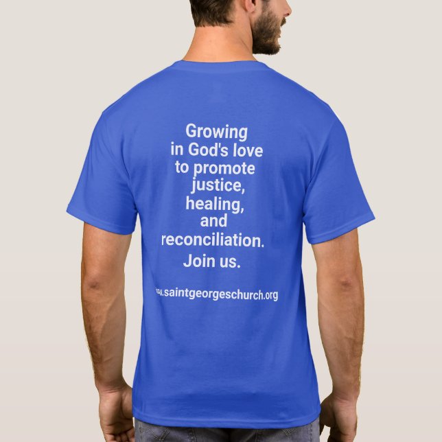 T-shirt Cultiver dans l'amour de Dieu pour promouvoir la j (Dos)