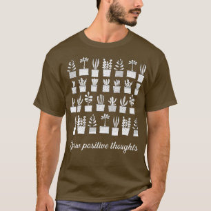 T-shirt Cultiver des pensées positives Jardin Mama Plante 